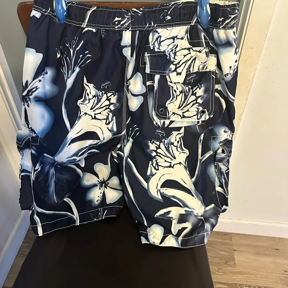 NOBO Navy and White Mesh Shorts